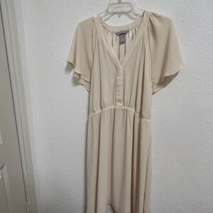 H&M Cream High Low Women's Dress